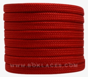 Red Flat Laces - Carpet