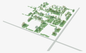 axon view of the north western quadrant of campus - plan