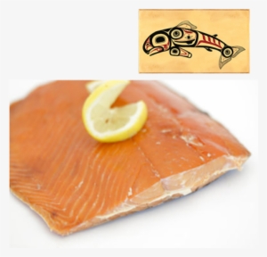 8 Oz Sockeye Smoked Salmon In Jumping Salmon Design - 16 Oz Of Salmon