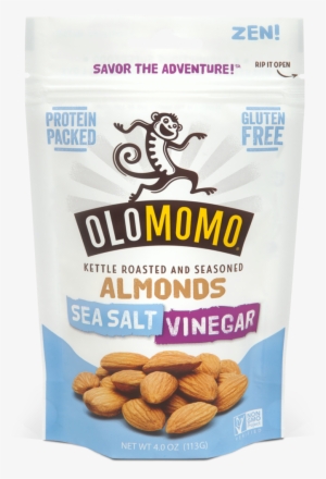 Sea Salt Vinegar Almonds - Olomomo Nut 220115 1 25 Oz Applewood Smoke Cashews