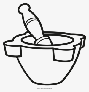 Mortar And Pestle Coloring Page - Botanicals
