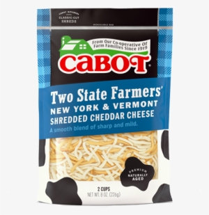 Two State Farmers' Shredded Cheddar Cheese - Shredded Vermont Cheddar