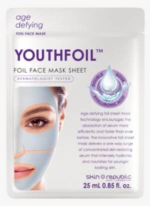 Youthfoil Foil Face Sheet Mask - Skin Republic Face Mask Sheet Youthfoil Foil Face Mask