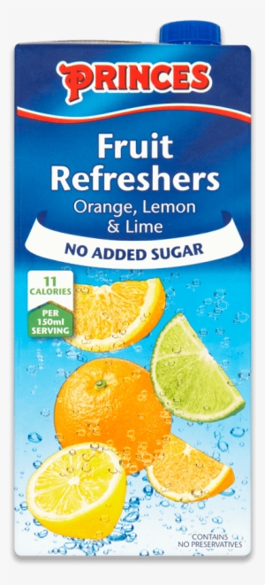 No Added Sugar Orange, Lemon & Lime - Princes Fruit Refreshers Orange Lemon And Lime 1 Litre