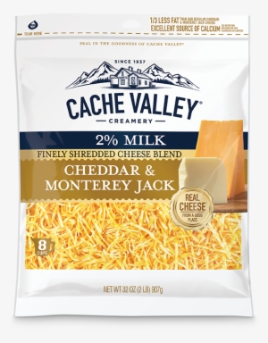 2% Milk Finely Shredded Cheddar & Monterey Jack - Cache Valley Colby And Monterey Jack Cheese, 2 Lb