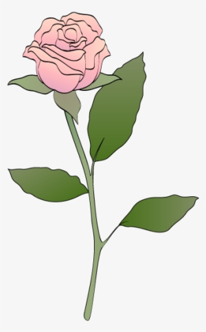 Pink Rose Clip Art - Blue Rose Clip Art