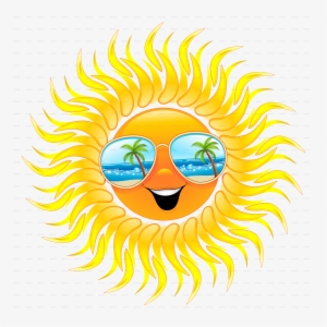 Summer Sun Cartoon With Sunglasses By Bluedarkat - Summer Sun Cartoon With Sunglasses Laptop Sleeve -