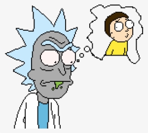 Rick Thinking Of Morty - Morty Smith
