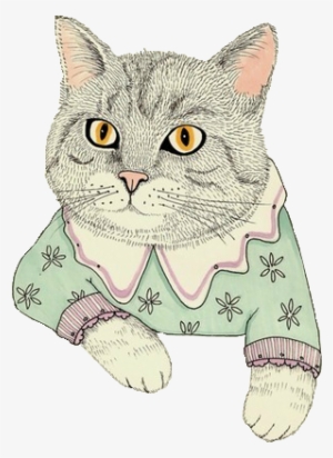 Clipart Grumpy Kitten Cat Png - Cat Tumblr Png