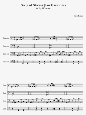 Song Of Storms Sheet Music Composed By Koji Kondo 1 - Sheet Music