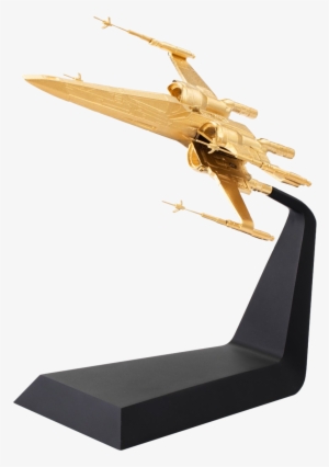 X-wing Starfighter Limited Edition 8” Gilt Pewter Statue - Royal Selangor X Wing