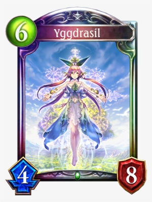 unevolved yggdrasil evolved yggdrasil - shadowverse card