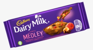 Cadbury Dairy Milk Medley Hazelnut And Raspberry - Cadbury Dairy Milk Hazelnut Chocolate
