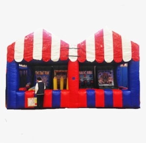 Inflatable Carnival Tent With Four Games Makes Any - Power Supply