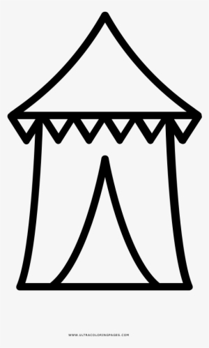 Carnival Tent Coloring Page - Circus