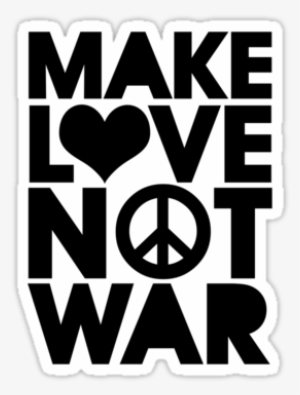 How To Draw - Make Love Not War Png