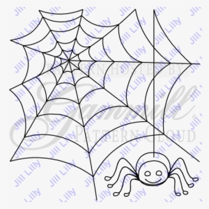 Hcq Spider With Web Applique - Spider Web
