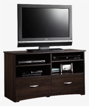 Two Drawer Casual Tv Stand In Cinnamon Cherry - Sauder Beginnings Tv Stand Cinnamon Cherry