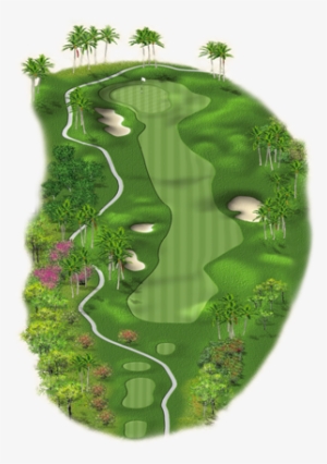 navigate the course - golf course hole png