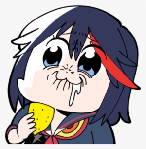 Ryuko Eating A Lemon Pop Team Epic Style - Pop Team Epic Kill La Kill