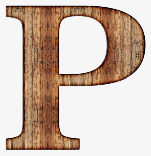 Wooden Capital Letter P - Letter P Transparent Background