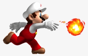 Mario Fireball Transparent - Mario With Fire Flower