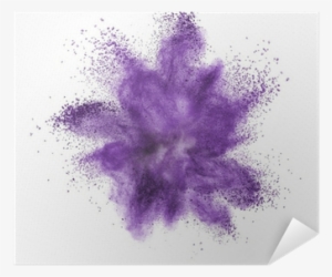 White Powder Explosion Isolated On Black Poster • Pixers®