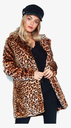 Leopard Faux Fur Coat Transparent PNG - 1218x1724 - Free Download on ...