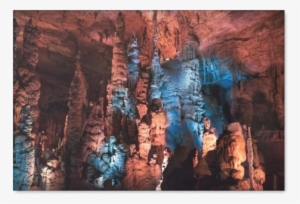 The Cathedral Caverns Landscape Canvas Painting - Cathedral Caverns State Park
