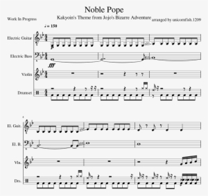 Noble Pope Sheet Music Composed By Arranged By Unicornfish - Virtuous Pope Sheet Music