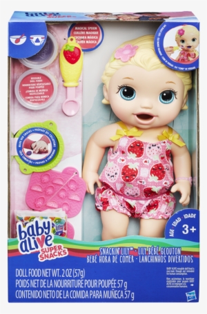 Baby Alive - Super Snacks Snackin Lily Blonde Hair