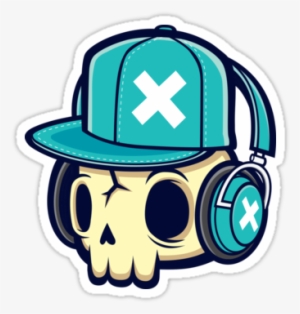 Skull And Headphones By Cronobreaker - Skull With Headphones