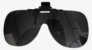 Sunglasses 3810 Clip Ons Smoke - Reflection