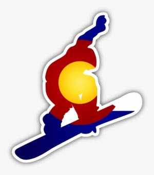 Colorado Snowboarder Bumper Sticker - Bumper Sticker