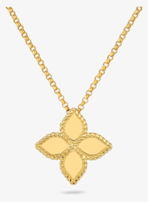Roberto Coin Medium Princess Flower Pendant Necklace - Locket