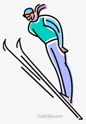 Ski Jumping, Silhouette - Ski Jumper Clip Art Transparent
