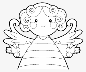 Christmas Angel Coloring Page - Drawing