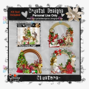 Christmas Angel Cluster Pack - Wreath
