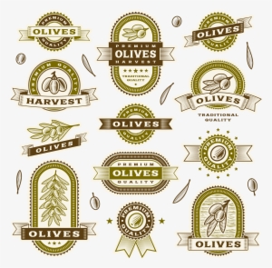 Apple Royalty-free Vintage Clip Art - Vintage Olive Oil Labels