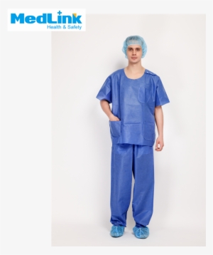 Disposable Uniforms Medical Nonwoven Scrubs - Standing
