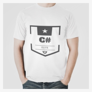 C# Vintage Square Shield Badge T Shirt Bt - Real Madrid Men's T Shirt