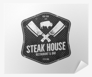 Steak House Vintage Label - Simbolo Parrilla