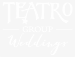 Teatro Group Wedding Logo White - Cucina Market Bistro Calgary