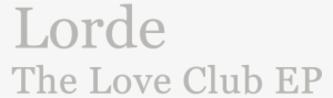 The Love Club Ep Logo - Does Electronegativity Increase From Left To Right
