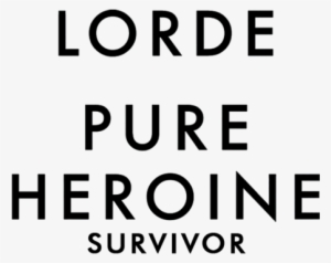 Logo, Music, And Lorde Image - Lorde Pure Heroine Png