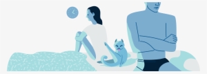 What Does Sleeping With Your Pet Say About Your Romantic - Illustration