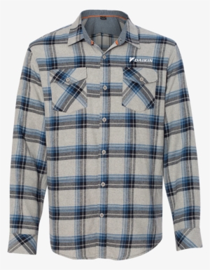 D1201m Men's Yarn-dyed Long Sleeve Flannel Shirt - Shirt