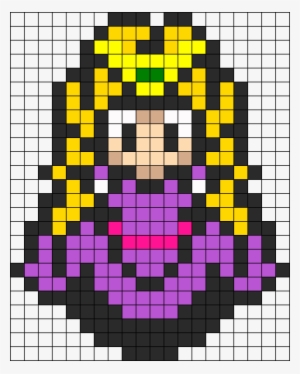 Princess Zelda Perler Bead Pattern / Bead Sprite - 8 Bit Princess Zelda