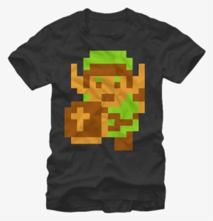 8 Bit Link T Shirt - Legend Of Zelda Nes Link Sprite