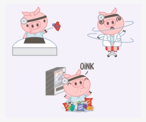 Lindsey - Io - Dr Piggers - Stickerly - Emoji - Cartoon